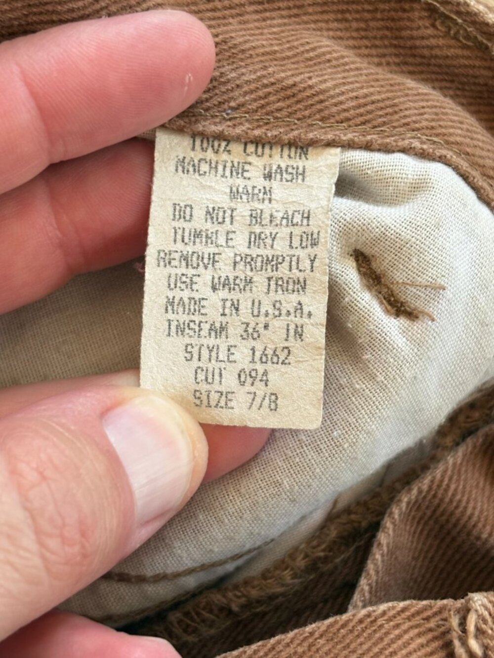 Vintage Roughrider Jeans Women's 7/8 Brown Western Bareback Texas Star Rodeo - Picture 3 of 8